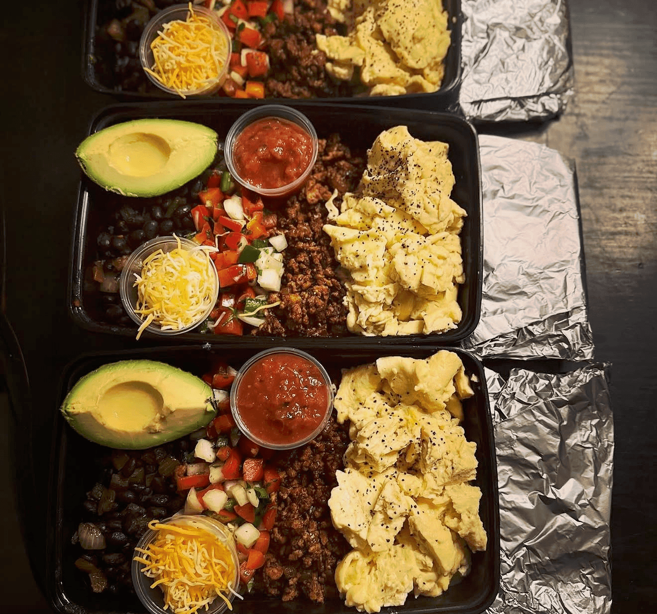 Prepared meals arranged for a JAC Kitchen & Events household